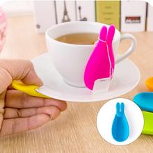 Silicone Tea Bag Holder Clips Cute Rabbit Cup Mug Tea Infusers Multi-functional Kitchen Tool 2024 - buy cheap