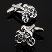 Free shipping, high quality men's shirt cufflinks, new fashion bicycle cufflinks top designer to create brand jewelry buttons 2024 - buy cheap