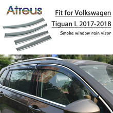 Atreus 1set ABS For VW Volkswagen Tiguan 2018 2017 MK2 Accessories Car Vent Sun Deflectors Guard Smoke Window Rain Visor 2024 - buy cheap