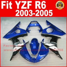 Комплект обтекателей из АБС-пластика для мотоцикла YAMAHA R6 2003 2004 2005 blue YZF R6 03 04 05 2024 - купить недорого