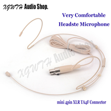 Pro Cardioid Condenser Headworn Headset Microphone with Mini 4 Pin XLR TA4F Connector for Shure Wireless Body-Pack Transmitter 2024 - buy cheap