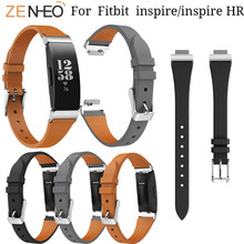 Pulseira de couro para fitbit inspire/inspire hr, acessórios de monitoramento fitness para fitbit inspire, pulseiras de relógio 2024 - compre barato