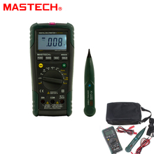 Mastech ms8236 multímetro digital de alcance automático, testador de cabo lan, rastreador de tom de linha telefônica, detecção de tensão sem contato 2024 - compre barato