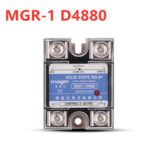 80A MGR-1 D4880 3-32 VDC PARA 24-480 VAC controle DC AC monofásico SSR-80DA relé de estado sólido Com capas Protetoras 2024 - compre barato