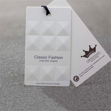 High-grade customized garment clothes tags brand name labels tags paper cardboard printing, printing luggage tags 2024 - buy cheap