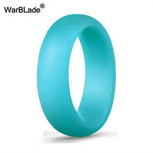 Гипоаллергенное эластичное Спортивное Силиконовое кольцо для пальцев, 4-10 размеров, 5,7 мм, пищевое FDA Силиконовое кольцо для женщин, свадебный подарок 2024 - купить недорого