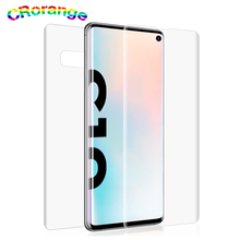 2pcs Back+Front 0.15mm Protective Film For Samsung S10 S10+ Screen Protector Thin Full Coverage Soft Film For Samsung Galaxy S10 2024 - buy cheap