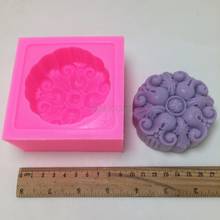 BN012 Silicone Mold 3D flower Shape Fondant Cake Decorating Tools Soap Moulds 2024 - buy cheap