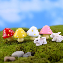Mushroom Miniature Fairy Garden Home Houses Decoration Mini Craft Micro Landscaping Decor DIY Accessories wood color 2024 - buy cheap