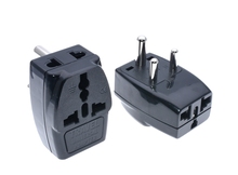 South Africa plug adapter Type D 3 position convert to 1 outlet Multi travel charge power plug India Kenya Nepal Pakistan NEW 2024 - buy cheap