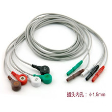 Free Shipping AAAMI holter recorder ECG leadwire,5 leads,Snap,AHA D1.5 to Snap 4.0 Holter Cables for Holter Machine 2024 - buy cheap