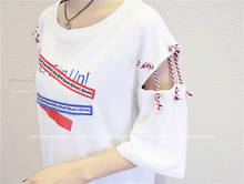 2019 Summer tshirt Casual Loose T shirt Female Harajuku Tops Korean Style fashion graphic tees Women O-neck white black T-shirts 2024 - buy cheap