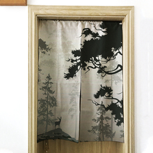 Japan Style Curtain Cartoon deer Kitchen Restaurant Decor Half-curtain Window Short Linen Door Curtains Cafe Series 2024 - buy cheap