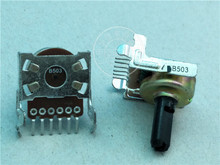 4pcs 161-type horizontal double potentiometer B50K / handle length 15MMF / 6 feet 2024 - buy cheap