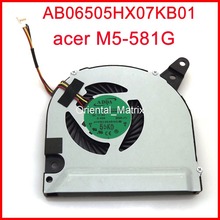 Новый вентилятор охлаждения для acer M5-581G, вентилятор охлаждения для процессора AB06505HX07KB01 2024 - купить недорого