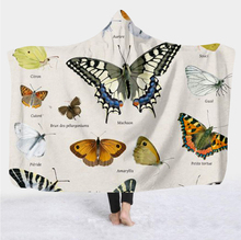 Plstar Cosmos Colorful butterfly insect Blanket  Hooded Blanket 3D full print Wearable Blanket Adult men women Blanket style-3 2024 - buy cheap