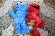 Marionetas de mano de Elmo para niños, juguete educativo de peluche de Elmo, monstruo de las galletas, pájaro grande, 25cm, 10 unids/lote 2024 - compra barato