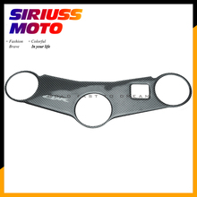 Cubierta de diseño de fibra de carbono para motocicleta, pegatina de Triple abrazadera de horquilla superior para HONDA CBR600RR CBR 600RR 2003-2004 F5 2024 - compra barato