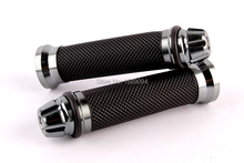 TITANIUM MOTORCYCLE CNC ALUMINUM 7/8" 22MM HANDLEBAR RUBBER HAND GRIPS MOTOS ACCESSORIES 2024 - buy cheap