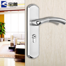 TOP European brushed stainless steel interior bedroom door handle locks steel door locks 2024 - buy cheap