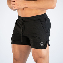 Shorts de corrida masculino, esportivo, slim fit, de malha, para treino, exercícios de moletom 2024 - compre barato