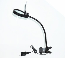 Lupa negra 3X y 10X con Clip lámpara LED con doble lente ajustable luz para lectura 2024 - compra barato