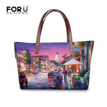 FORUDESIGNS Women Handbags 2019 Venice Handbag Female Tote Shoulder Bags Eiffel Tower Larger Casual Women Messenger Bags Fashion 2024 - buy cheap