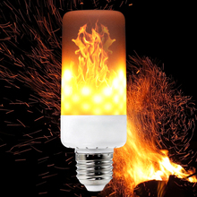 YWXLight E27 E26 B22 3-Modes LED Flame Effect Bulbs 6W AC 110V 220V Creative Lights Flickering Emulation Decorative Lamp 2024 - buy cheap