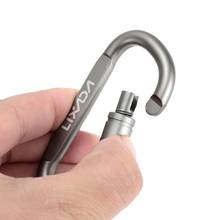 Lixada Aluminum Alloy Carabiner for Keys Outdoor   Fishing Carabiners D-ring Locking Climbing Carabiner Hook Buckle Keychain 2024 - buy cheap
