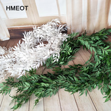Высококачественная имитация ивовой лозы HMEOT 1,7 м, свадебный цветок, искусственные растения для украшения окон и балкона 2024 - купить недорого