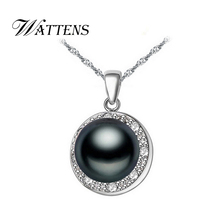 WATTENS Pearl Jewelry,Genuine  Pearl Pendant,Natural Freshwater Pearl Pendant Necklace 925sterling silver  jewelry for woman 2024 - buy cheap