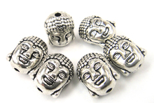 alloy beads Buddha head beads for DIY buddhistical jewelry tibetan metal spacer beads charm 2024 - buy cheap