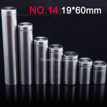 Wholesale 500PCS 19*60mm Stainless Steel Fasteners Advertisement Glass Standoff Hollow Screw Glass Acrylic Display Screw KF846 2024 - buy cheap