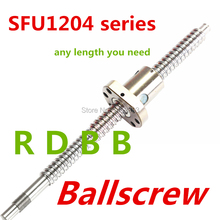 Husillo de bolas SFU1204 800mm + 1 husillo de bolas RM1204 con procesamiento estándar para BK/BF10, envío gratis, 1 ud. 2024 - compra barato