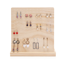 Mordoa-organizador de pendientes de madera con 120 agujeros, Nueva inclusión de joyería, collar, pulsera, estante, soporte para presentación de joyería 2024 - compra barato