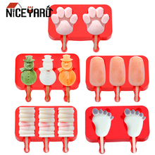 NICEYARD with 20 Pcs Sticks Silicone Mold Cartoon Pop Tray  Popsicle Maker Mould  Ice Cream Jelly Popsicle  Lovely 2024 - buy cheap