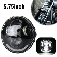 5.75" inch Led headlight projector Lens Faro Moto For harley 5 3/4 Led Headlight Round motorcycle Headlamp 2024 - buy cheap