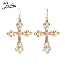 Joolim Jewelry Baroque Cross Drop Earring Fashion Jewelry Wholesale 2024 - buy cheap
