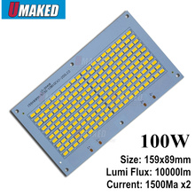 Placa de alumínio smd5730, potência completa, 100w, led, pcb, placa para holofote, branco quente 2024 - compre barato