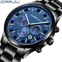 Relogio Masculino 2019 Watch Men CRRJU Fashion Sport Quartz Clock Mens Watches Top Brand Luxury Business Waterproof Wrist Watch 2024 - buy cheap