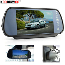 Koorinwoo-Monitor automático TFT LCD de 7 colores, Monitor de espejo retrovisor de coche de alta resolución, sistema de vídeo RCA AV para marcha atrás, 800x480 2024 - compra barato