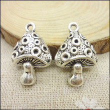 32 pcs Vintage Charms Mushrooms Pendant Antique silver Fit Bracelets Necklace DIY Metal Jewelry Making 2024 - buy cheap