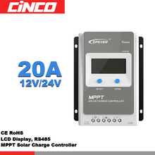 Tracer2210an mppt controlador solar, 20a 12 v/24 v controlador solar conectar painel solar 2206an display lcd rs485 mt50 metro 2024 - compre barato