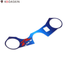 Kodaskin tripla árvore de carbono extremidade dianteira superior superior braçadeira decalque adesivos para suzuki gsxr600 gsxr750 k6 k7 k8 k9 l1 2006-2016 2024 - compre barato