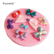 3D diy  bow silicone cake tools silicon Jelly Mold  party accessories fondant decorating tool Baking & Pastry Tools 50-76 Gift 2024 - buy cheap