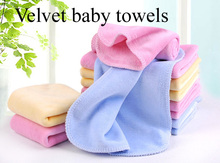 25 x 25cm Super soft & tender care velvet baby face towel Infant/baby saliva cloth Multi-purpose baby towel,baby handkerchief 2024 - buy cheap