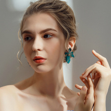 5 colors Trendy Resin Big Flower Stud Earrings for Women Korean Fashion Statement Vintage Charm Brand Wedding Jewelry Wholesale 2024 - buy cheap
