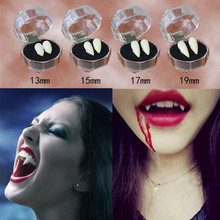 Colmillos resinsn de dientes de vampiro, accesorios para dentaduras, accesorios para disfraces de Halloween, recuerdos de fiesta, decoración divertida, venta al por mayor S #70 2024 - compra barato