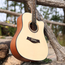 41 inch Guitar Acoustic Guitar Spruce Sapele Beginner Notch Wooden Guitar Excellent Musical Instruments AGT60 2024 - buy cheap