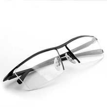 2017 new men's glasses frame Titanium optical Half frame eyewear eyeglasses Square vintage classic oculos de grau 8189 2024 - buy cheap
